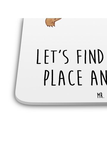 Mr. & Mrs. Panda Untersetzer Schildkröte MHerzieren mit Spruch in Weiß