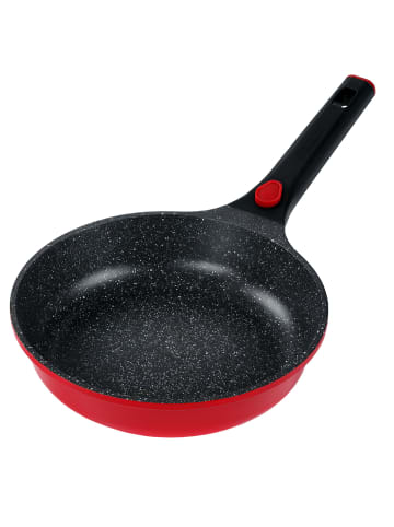 Stoneline SMART Bratpfanne 24 cm, abnehmbarer Griff in Rot