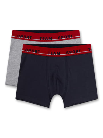 S. Oliver Boxershort 2er Pack in Grau/Schwarz/Rot