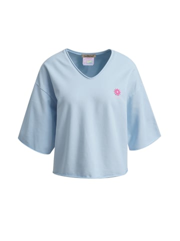 Smith&Soul Boxy Cropped Sweatshirt in Powder Blue