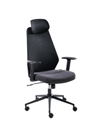 Beliani Bürostuhl ORYN in Schwarz - (W) 71 x (H) 111 x (L) 65 cm