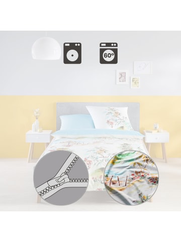 Fleuresse Mako-Satin Wendebettwäsche in bunt