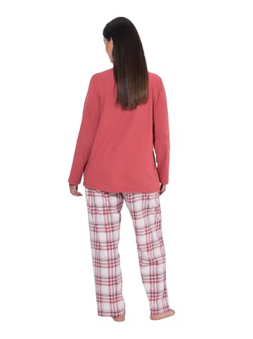Ulla Popken Pyjama in rostrot