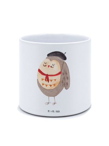 Mr. & Mrs. Panda Übertopf Eule Frankreich ohne Spruch in Weiß