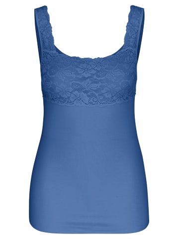 Nina von C. Unterhemd / Top Fine Cotton in Azzurro