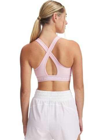 Under Armour Sport-BH "Crossback Mid Bra" in Pink