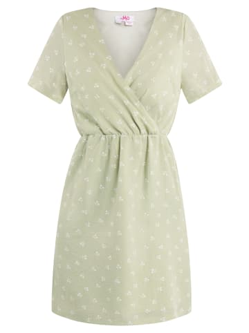 myMo Damen Kleid Mit Blütenprint in Hellgrün