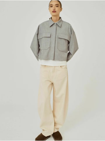 Norr Hemd Cano in Grey melange