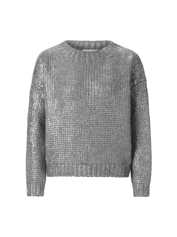 Rich & Royal Strickpullover in silber - 0001