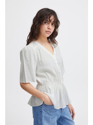 ICHI Bluse kurzarm IHCINOMA Regular fit in Cloud Dancer