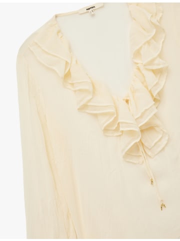 KOTON BLUSE LS in Ekru