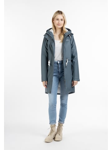 ICEBOUND Damen Wattierter Regenmantel in Blaugrau