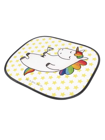 Mr. & Mrs. Panda Sonnenschutz für Auto Einhorn Blümchentail ohne Spruch in Weiß