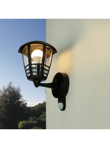 Licht-Erlebnisse Außen Wandlampe (B)17 x (H)29 cm in Schwarz