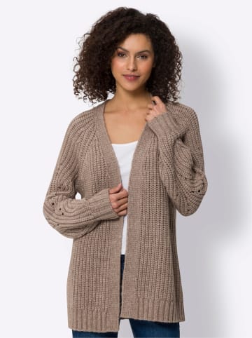 Heine Strickjacke in beige-meliert