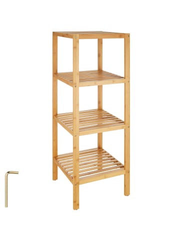 tectake Badregal Cornelia 33 x 33 x 97 cm, braun