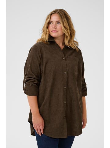 KAFFE curve Kleid KCverana Loose fit in Chocolate Brown CC