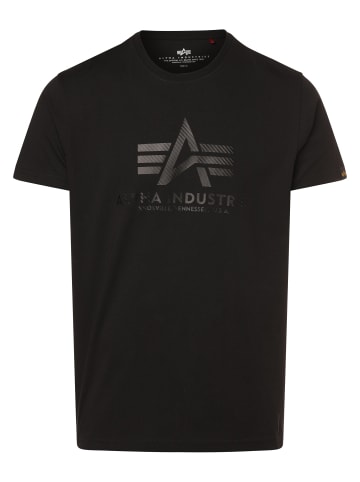 Alpha Industries T-Shirt in schwarz schwarz