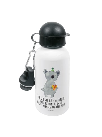 Mr. & Mrs. Panda Kindertrinkflasche Koala Geschenk mit Spruch in Weiß