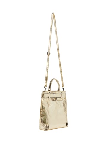 faina Women Handbag in Gold