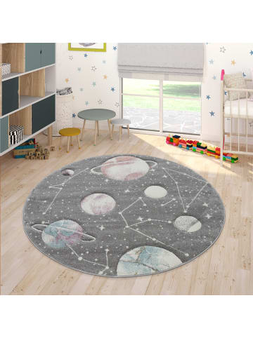 KADIMA DESIGN Kinderteppich Weltraum Kinderzimmer in Grau