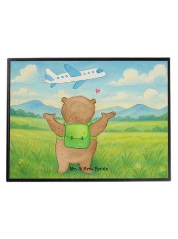 Mr. & Mrs. Panda Schreibunterlage Bär Flugzeug Design ohne Spruch in Weiß