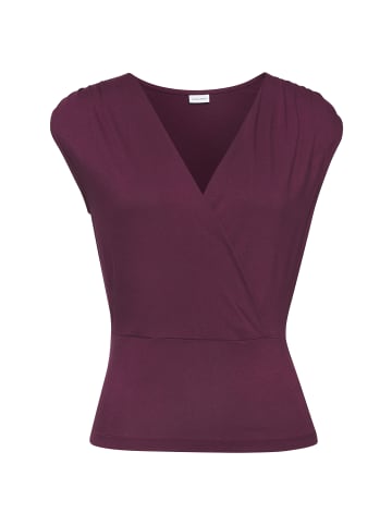 LASCANA Shirttop in aubergine/burgunder