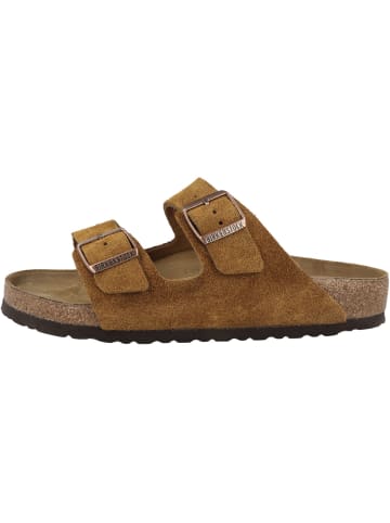 Birkenstock Sandale Arizona Veloursleder normal in hellbraun