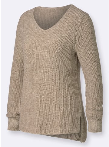 WITT WEIDEN Langarm-Pullover in champagner-meliert