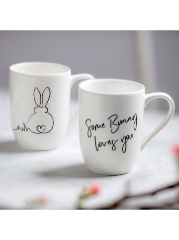 Villeroy & Boch 2er Set Kaffeebecher Ostern Statement 280 ml in weiß