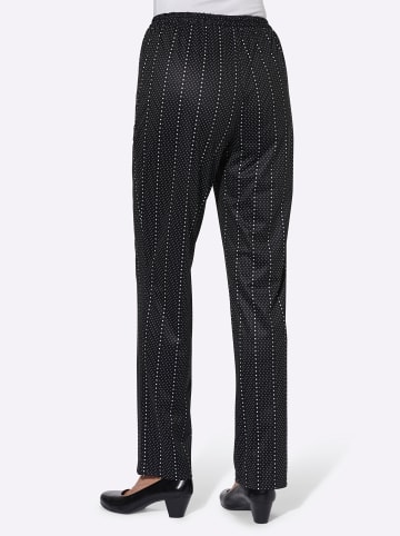 WITT WEIDEN Jerseyhose in schwarz-getupft
