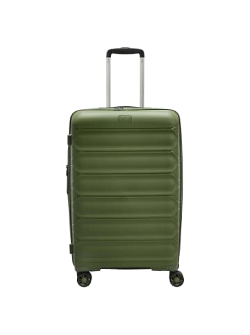D&N Travel Line 4700+ - 4-Rollen-Trolley M 68 cm erw. (schwarz) in olive green