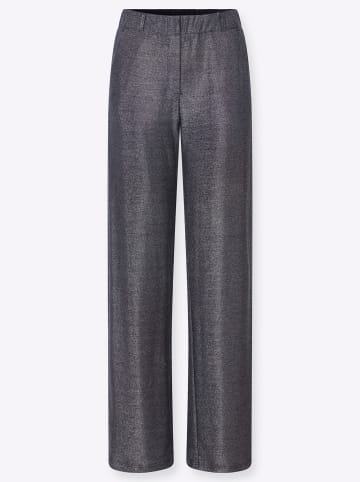 creation L Jersey-Hose in silberfarben-marine