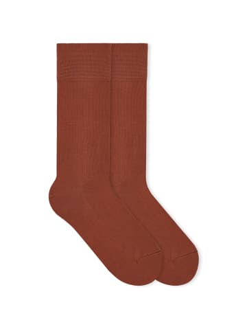 von Jungfeld Classic Socken Herbstfarben in Brick Red