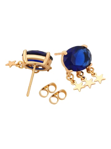 faina Women Earrings in Rose Gold Navy