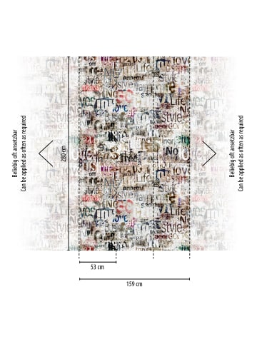 A.S. Création Tapete Streetlife in Bunt-Grau