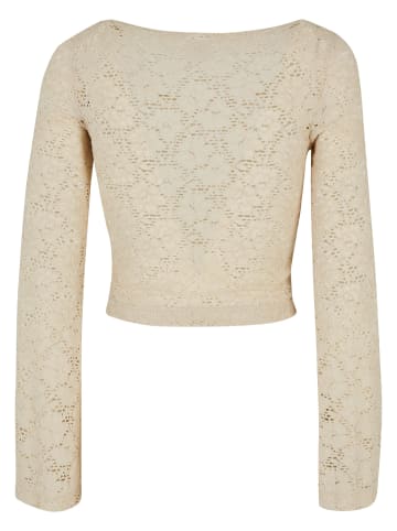 Urban Classics Urban Classics Damen Ladies Cropped Lace Longsleeve in softseagrass