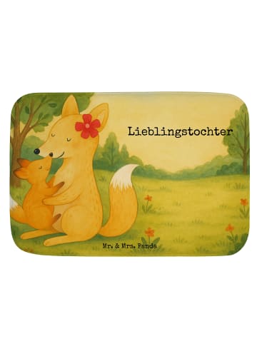 Mr. & Mrs. Panda Badezimmerteppich Fuchs Mama Design mit Spruch in Weiß