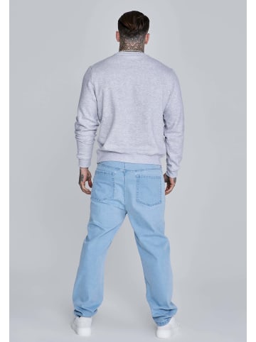 SikSilk Sweatshirt Essentials in Grey Marl