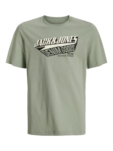 JACK & JONES Junior T-Shirt JJELOGO TEE S/S ONECK 2 COL JNR in iceberg green