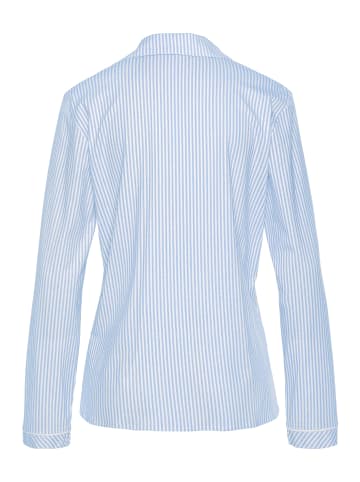 s.Oliver Pyjamaoberteil in himmelblau-gestreift