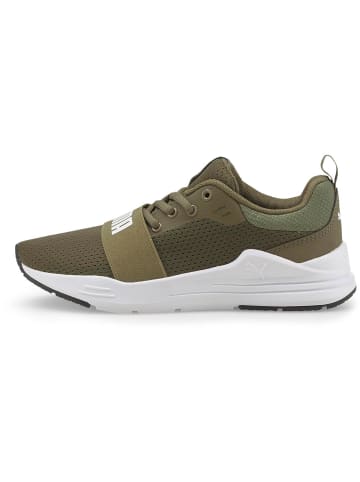 Puma Sneaker WIRED RUN in burnt olive-puma white