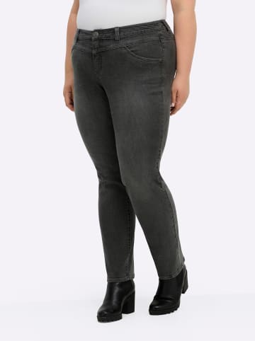 sheego Jeans in anthrazit-grey-denim