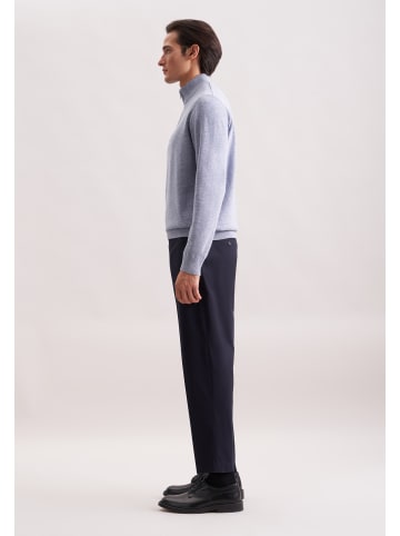Seidensticker Quarter Zip Regular in Hellblau