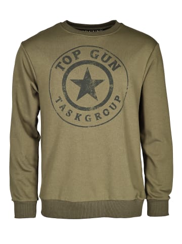 TOP GUN Sweater TG20212106 in oliv