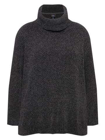 Ulla Popken Oversized-Pullover in graphitgrau