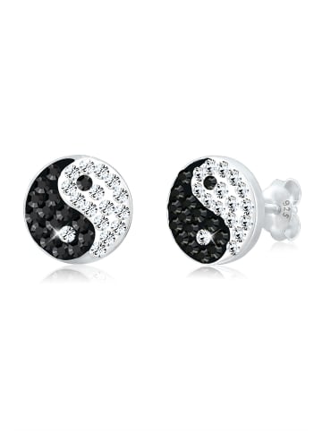 Elli Ohrringe 925 Sterling Silber Yin und Yang in Bunt