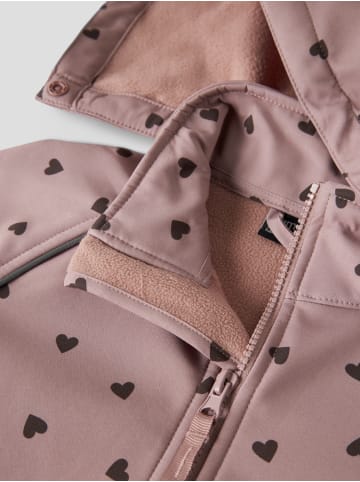 name it Softshelloverall NMFALFA08 SOFTSHELL SUIT in woodrose hearts