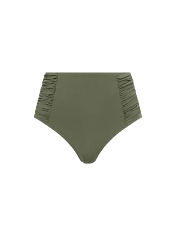 Sea Level Gathered Side High Waist Pant in KHAKI