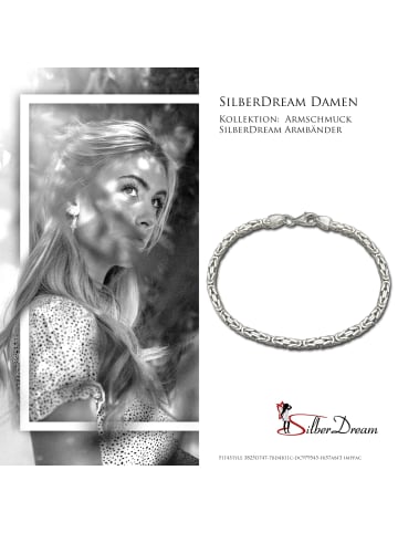 SilberDream 925 Sterling Silber Damen, Herren SilberDream Armbänder Vierkant-Form ca. 21cm
